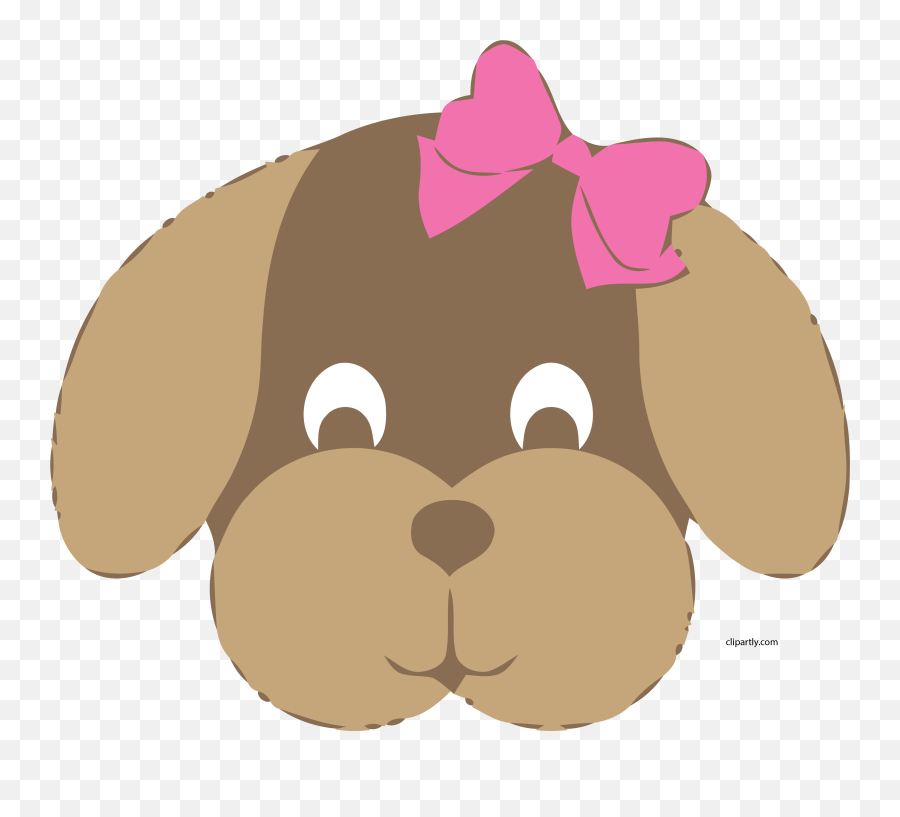 Big Dog Clip Art Girl Face Clipart - Dog Face Clipart Png,Cute Face Png