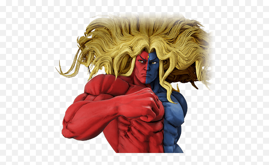 Gill - Street Fighter Red And Blue Guy Png,Street Fighter Vs Png