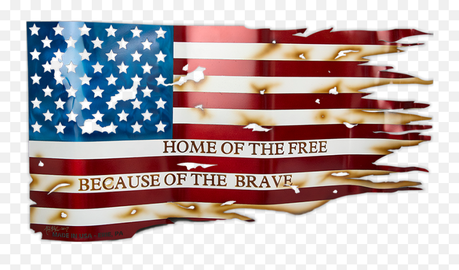 Download Home Of The Free Because Brave American Flag - Usa Flag Png,American Flag Png Free