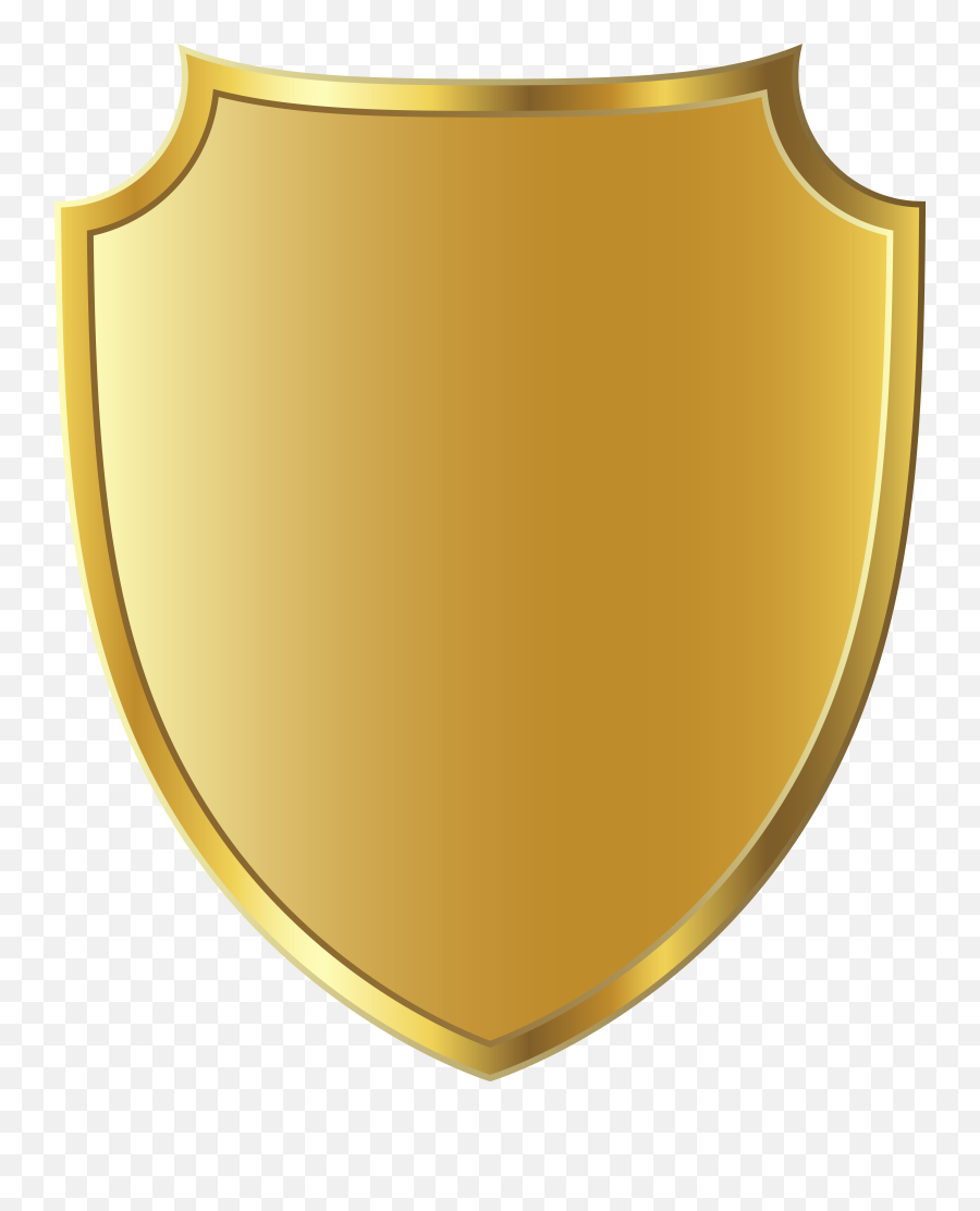 Shield Badge Png Transparent Image - Blank Gold Badge Png,Shield Png Transparent