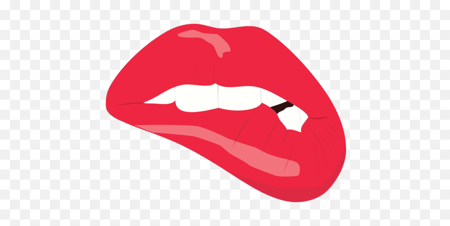 Cartoon Lip Presented Harry Ford Png - Transparent Background Lip Biting Clipart,Cartoon Lips Png