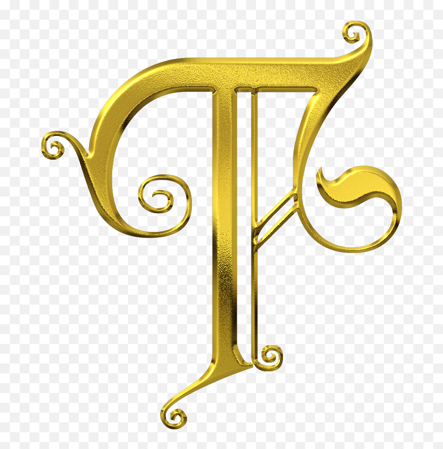 Gold Letters Letter T Initials - Transparent Letter T Png,T Png
