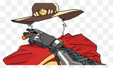 Pixilart - Mccree Hat Drawing Png,Mccree Png