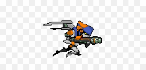 Mechaqueen - Overwatch Pharah Pixel Spray png