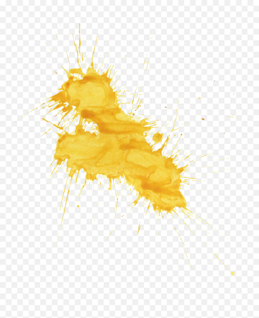 Yellow Paint Splash Png Images Collection For Free Download Watercolor