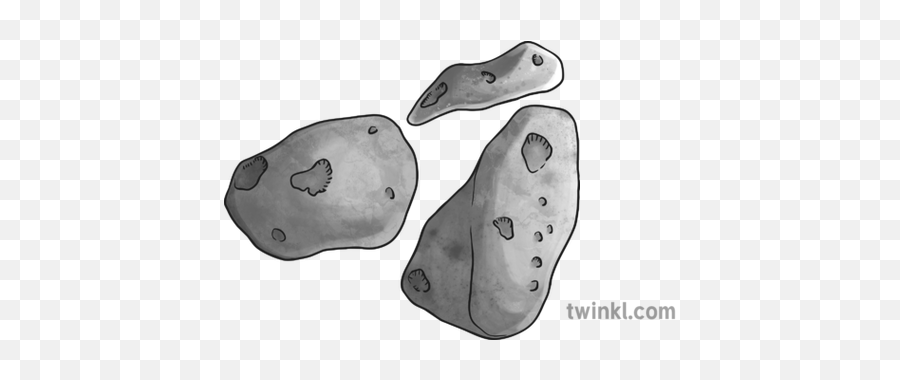 Asteroids Black And White Illustration - Twinkl Climbing Hold Png,Asteroids Png