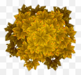 Stylized Textures Of Shrubs And Tree Tops - Sunflower png