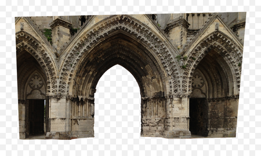 Portal Gothic Architecture Church Building - Abbey Of St Abbey Of Jean Des Vignes Png,Gothic Border Png
