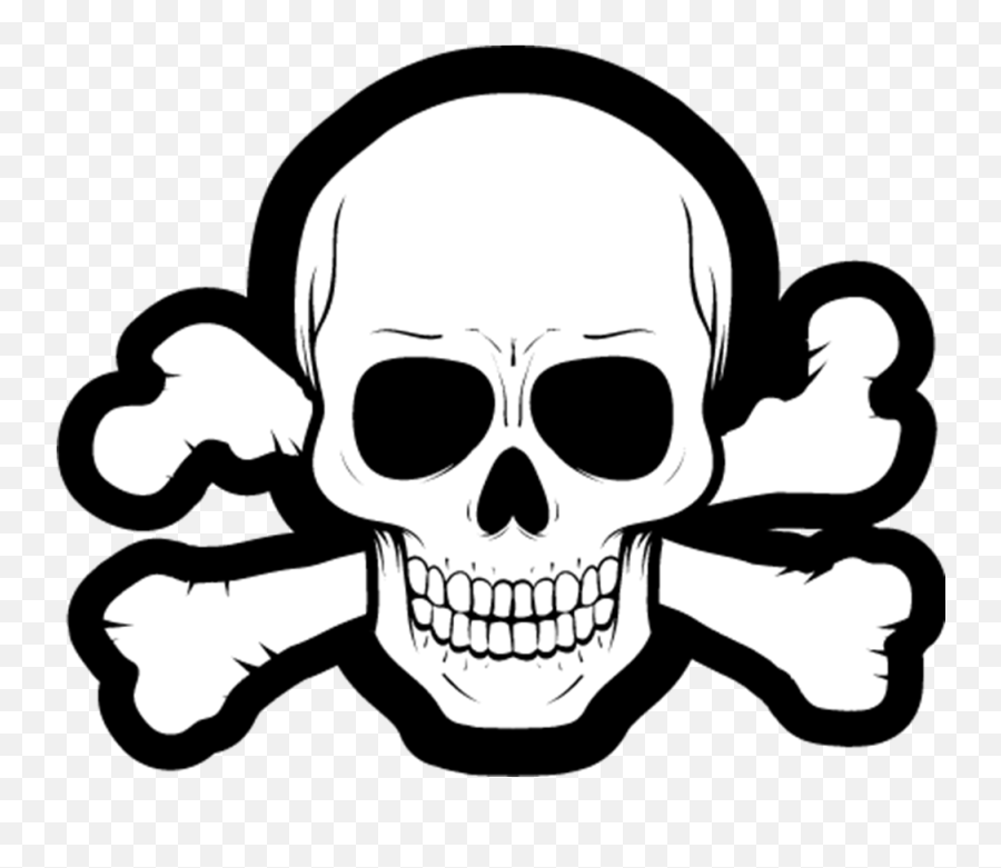 Pirate Skull - Sticker Skull Pirate Logo Png,Pirate Skull Png