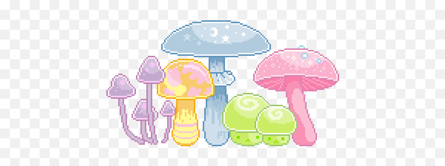 Pixelins By Dana Pixel Art Mushroom - Transparent Mushroom Pixel Art Png,Mushroom Transparent