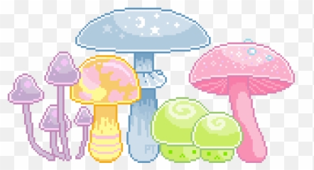 Pixelins By Dana Pixel Art Mushroom - Transparent png