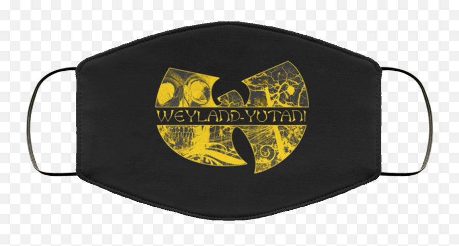 Wu Tang Weyland Yutani Face Mask Washable Reusable - Color Street Face Mask Png,Wu Tang Logo Png