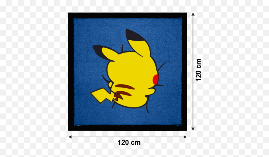 Personalised Printed Doormat 120 X Cm With Printing Pikachu - Centimetre Png,Pikachu Logo