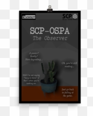 12 X 18 Scp - Ospa Poster U2014 Theclassifiedx Flowerpot Png,Scp Png