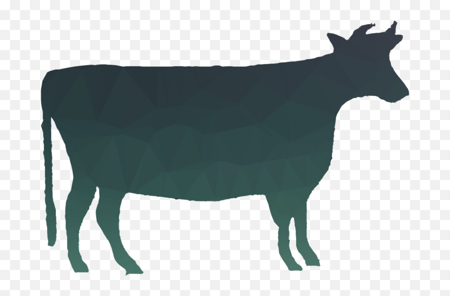 Cow Silhouette Clipart Beef Cattle Holstein Friesian - Png Cow Silhouette,Cattle Png