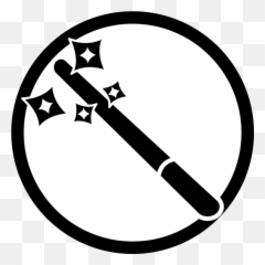 Magic Wand Icon - Magician Symbol Png Transparent Cartoon