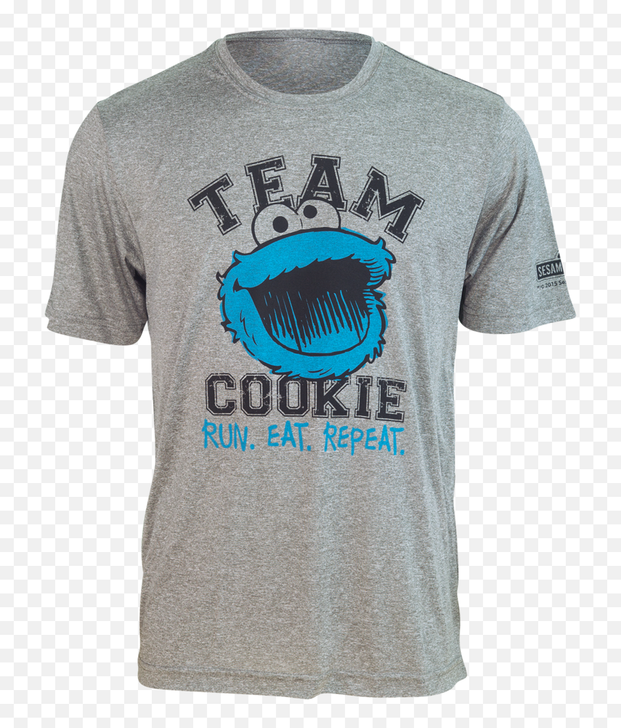 Team Cookie Monster Run Eat Repeat Running Shirt Unisex - Cookie Monster T Shirt Eat Cookie Png,Cookie Monster Transparent