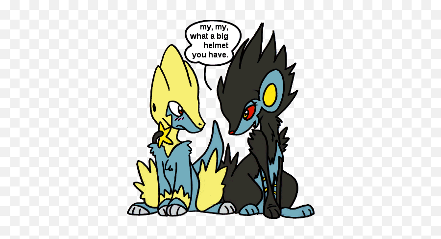 Luxray X Manectric By Denkimouse - Pokemon Manectric X Luxray Png,Luxray Png
