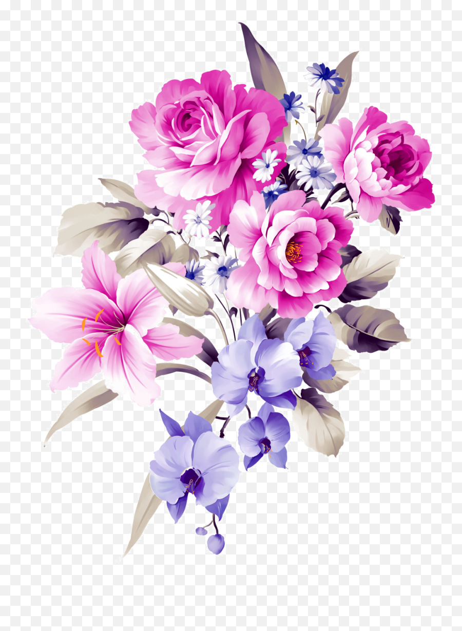 Download Flower Bouquet Shamrock Cut Design Bouquets Floral - Flower Bouquets Design Png,Flowers Bouquet Png