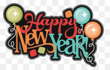Download Free New Year Text Font Logo For Happy Lyrics Icon - Transparent Background Clip Art png