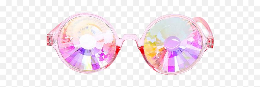 Download Round Kaleidoscope Glasses - Glasses Full Size Kaleidoscope Glasses Transparent Background Png,Round Glasses Png