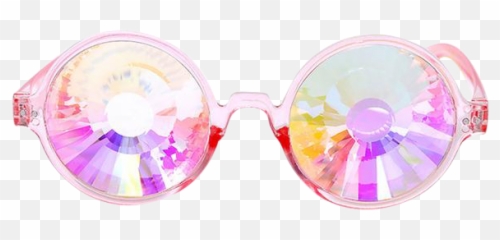 Download Round Kaleidoscope Glasses - Full Size Transparent Background png
