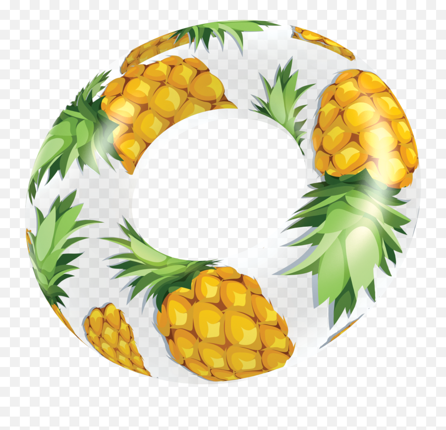 Clear Pineapple Pool Tube - 36 By Pool Candy U2013 Poolcandy Png,Pineapple Transparent