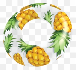 Clear Pineapple Pool Tube - 36 By Pool Candy U2013 Poolcandy Png,Pineapple Transparent