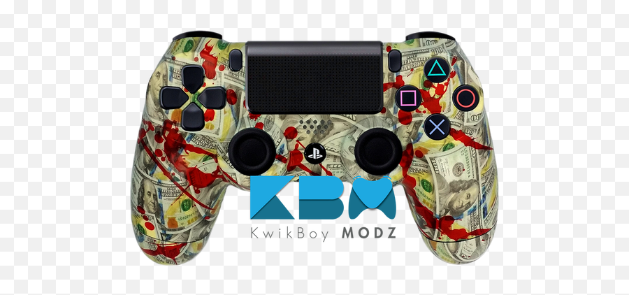 Custom Black Ops Ps4 Controller - Kwikboy Modz Video Games Png,How To Change Ps3 Icon Colors