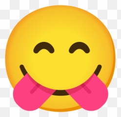 Double Tongue Cursedemojis - Wide Grin png