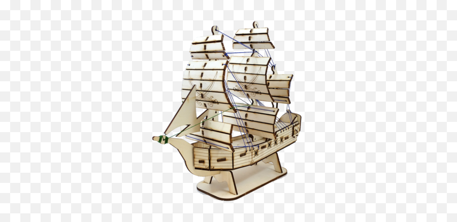 Ships U0026 Vessels 3d Puzzles Laser Cut Models Touchwoodesign - Horizontal Png,Pirate Ship Icon