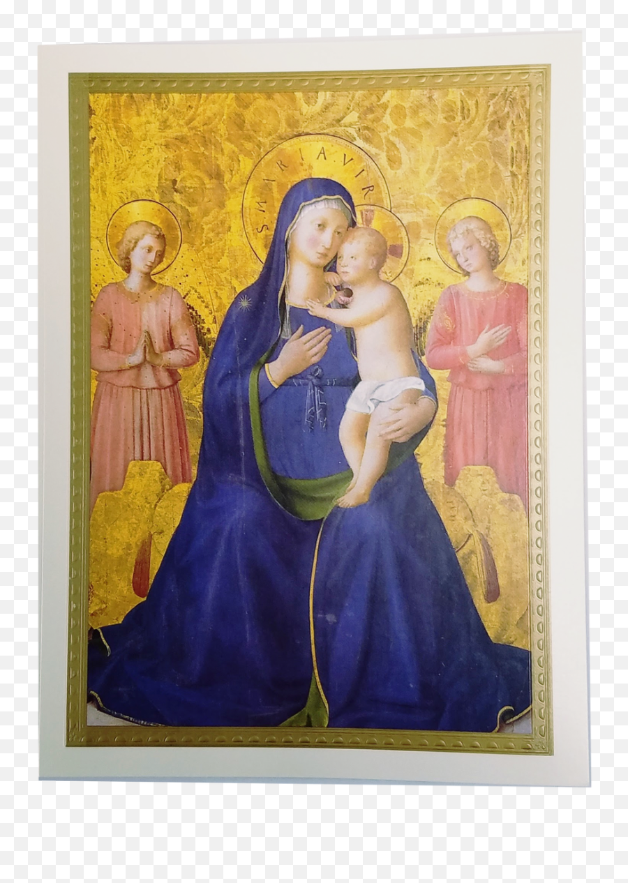 Madonna U0026 Child Mass Offering Card Christmas Box Of 50 4 - 12u201d X 618u201d Ch279 Bosco Ai Frati Altarpiece Png,1/2 Icon