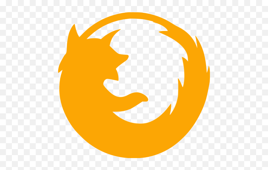 Orange Firefox Icon - Firefox Grayscale Icon Png,Firefox Icon Download