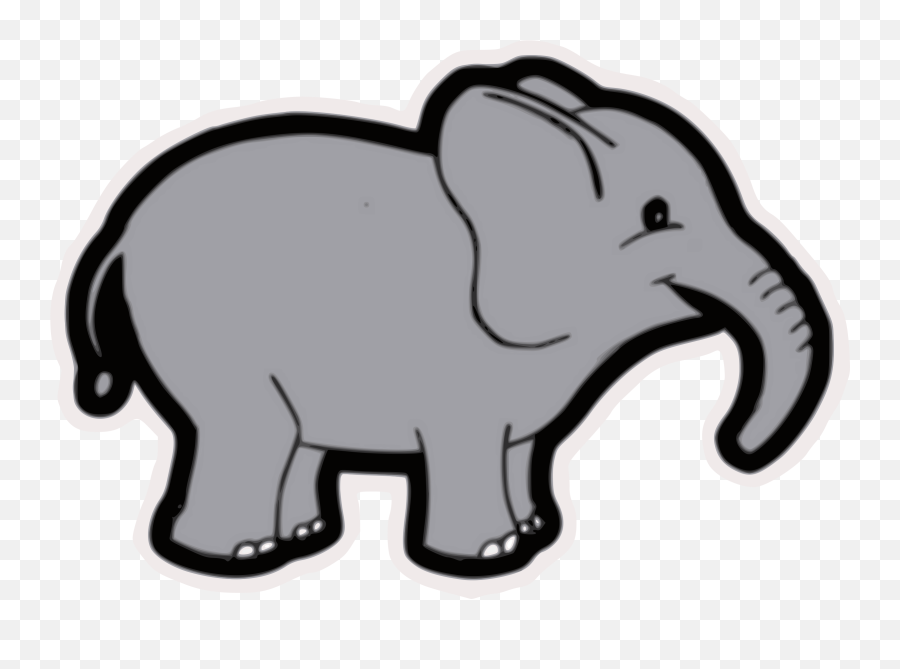 Elephant Clip Art - Cute Elephant Png Download 24001678 Transparent Grey Elephant Clipart,Elephant Clipart Transparent Background