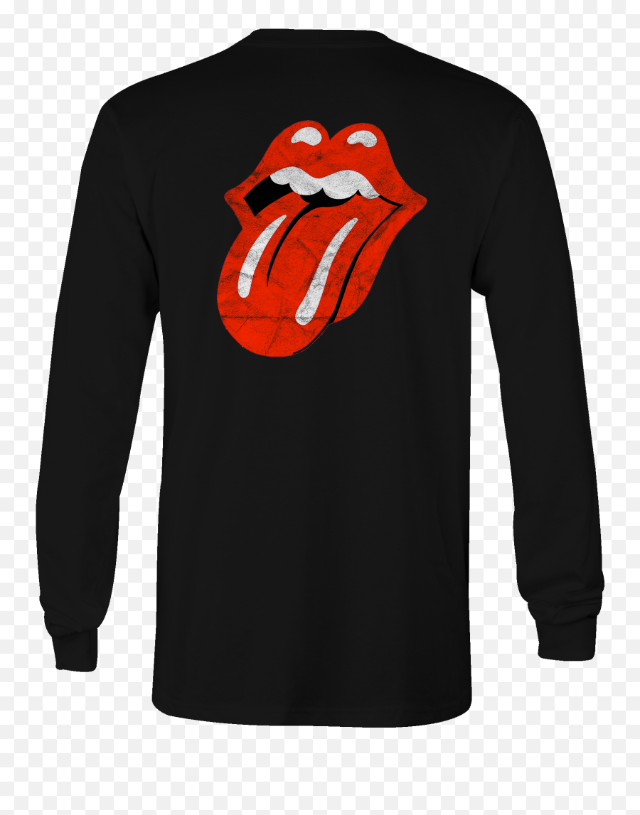 Long Sleeve Tshirt Red Lips Rock Band - Rolling Stones Tongue Png,Puscifer Logo