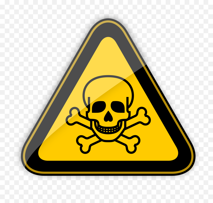 Toxic Warning Sign Png Clipart Best Web Cartoon - Dangerous Chemical Sign,Warning Icon