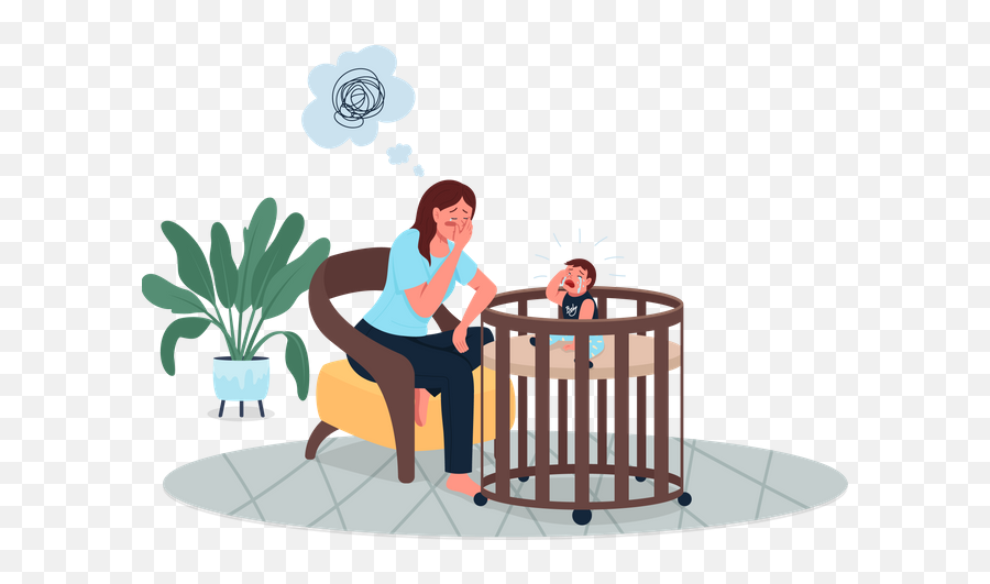 Infant Illustrations Images U0026 Vectors - Royalty Free Mother With Crying Baby Cartoon Png,Mother And Baby Icon