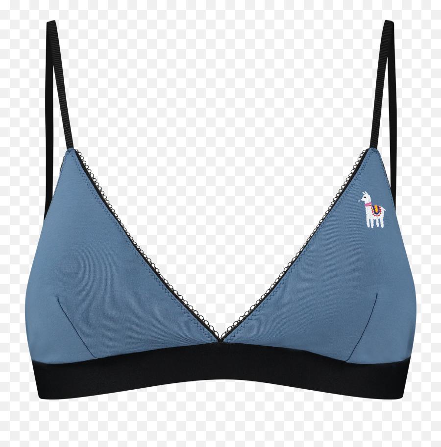 Carlita U2013 A - Dam Womenu0027s Blue Organic Cotton Bralette With Solid Png,Calvin Klein Icon Triangle Bra