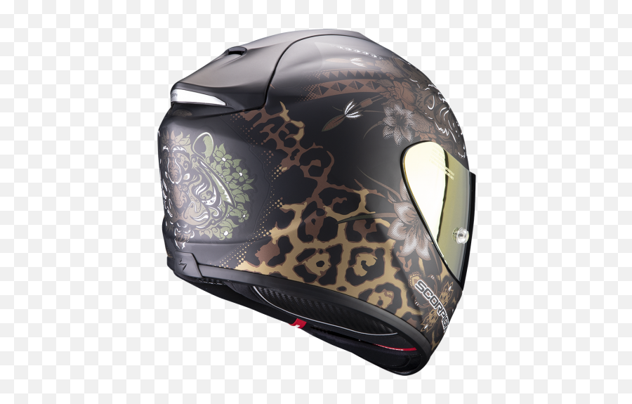 Scorpion Exo - 1400 Air Carbon Toa Helmet Black Matt Gold Exo 1400 Air Toa Matt Black Gold Png,Icon Suzuki Helmet