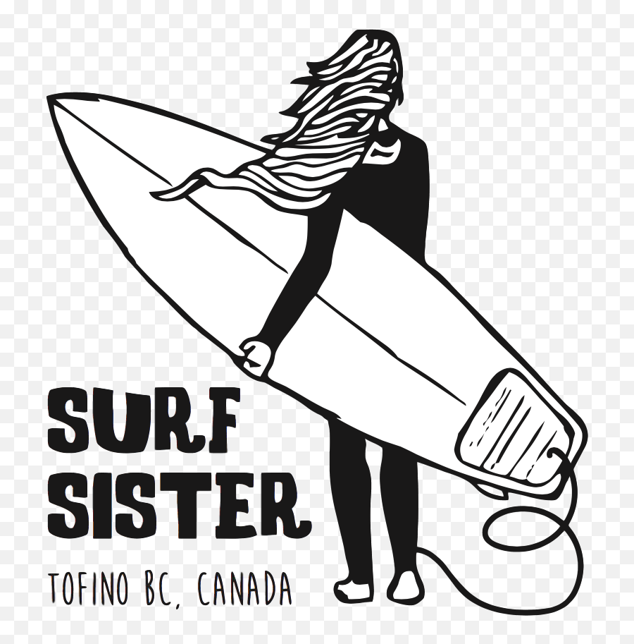 Surf Sister The Official Tourism Tofino - Illustration Png,Surfboard Png