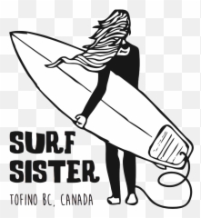 Surf Sister The Official Tourism Tofino - Illustration Png,Surfboard Png