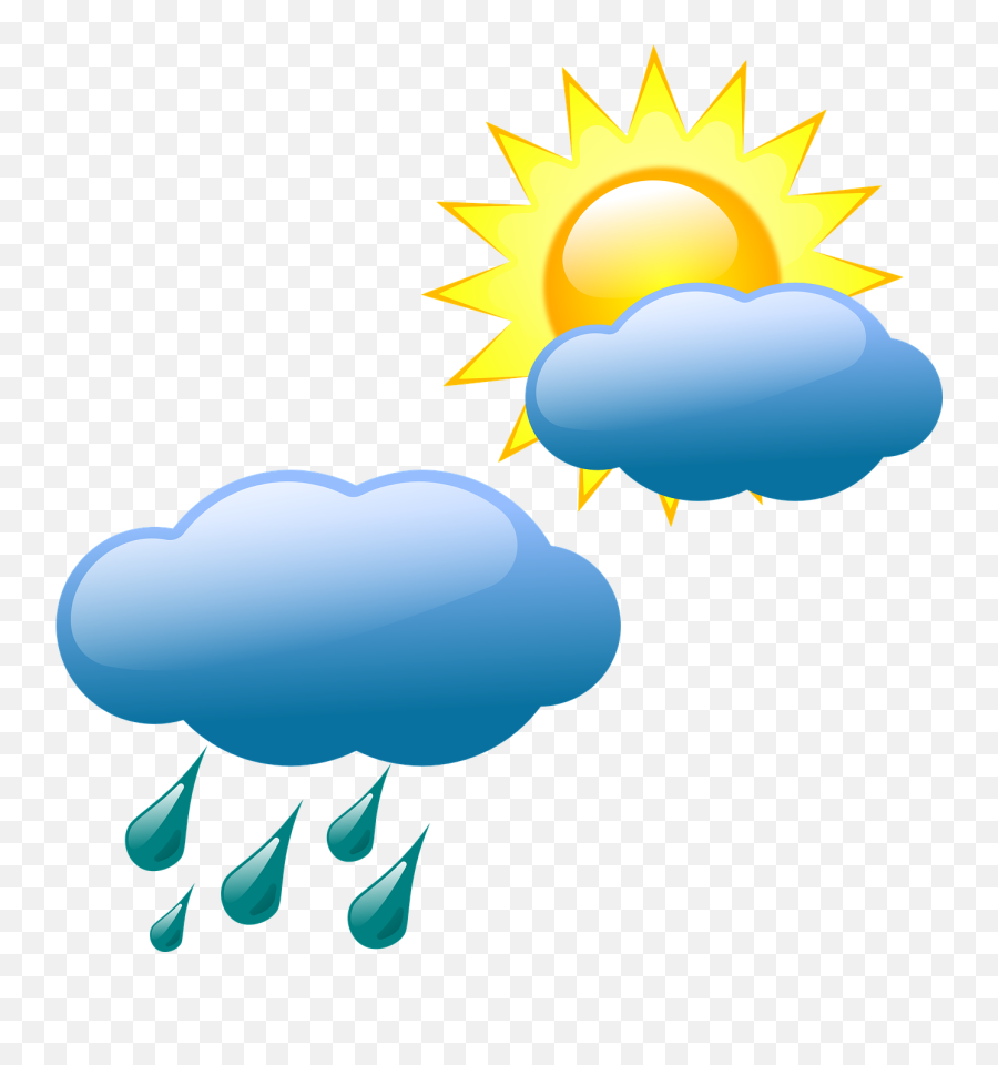Free Partly Cloudy Png Download - Cloud Rain,Mostly Sunny Weather Icon