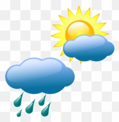 Free Partly Cloudy Png Download - Rain