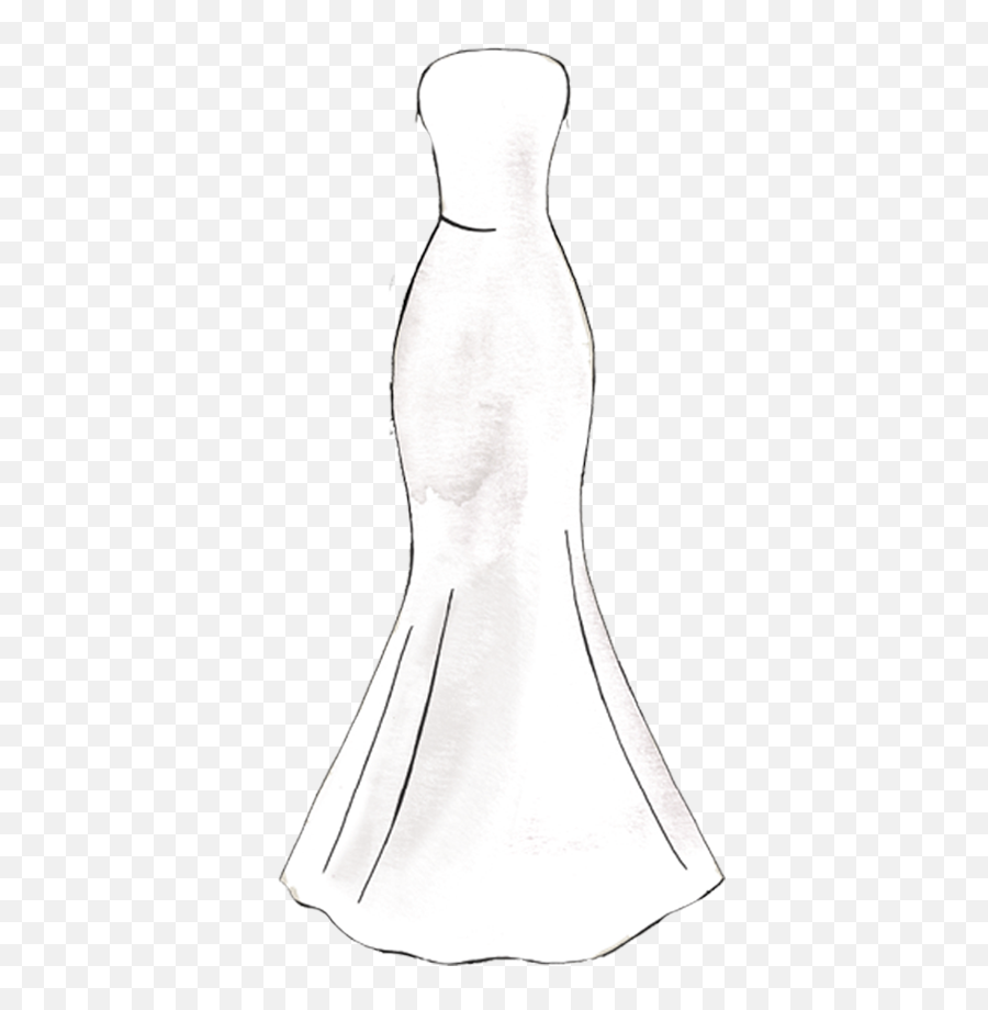 Bridal Gown Silhouettes Png Transparent - Silhouette Of Wedding Dress,Dresses Png