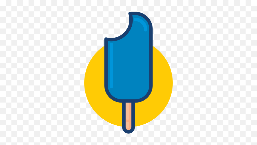 Ice Cream Bite Blue Free Icon - Iconiconscom Popsicle Clipart Blue Png,Ice Cream Icon