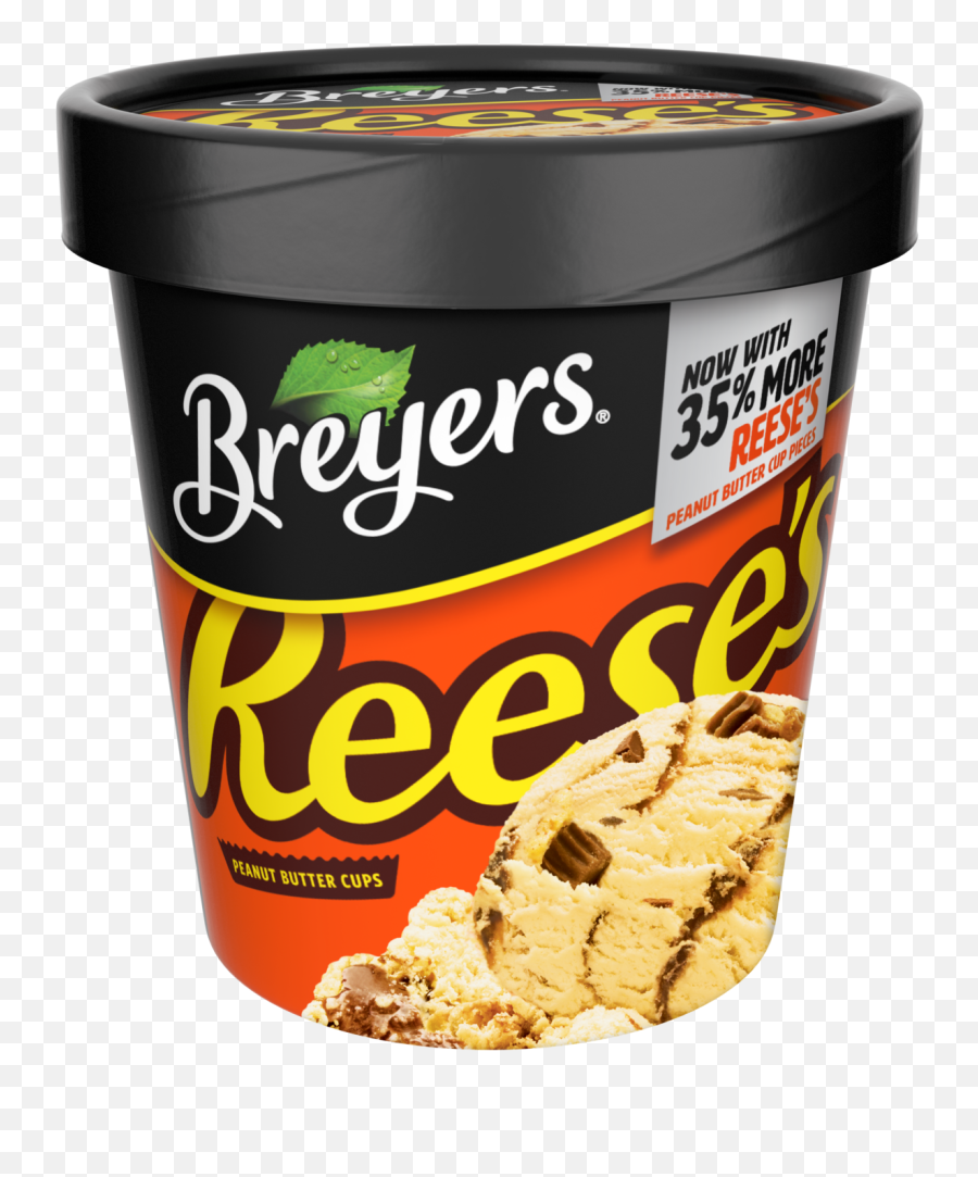 Reeses Peanut Butter Cups Breyers Cookies Candies Png - Peanut Butter Ice Cream,Candies Png