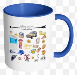 Gilmore Girls Icons Color Accent Coffee Mug Your Choice - png