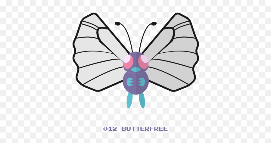 Bug Butterfree Fly Kanto Pokemon Icon - Clip Art Png,Butterfree Png