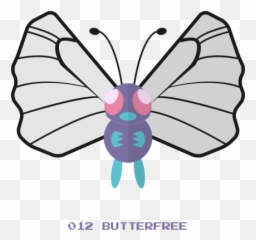Bug Butterfree Fly Kanto Pokemon Icon - Clip Art Png,Butterfree Png
