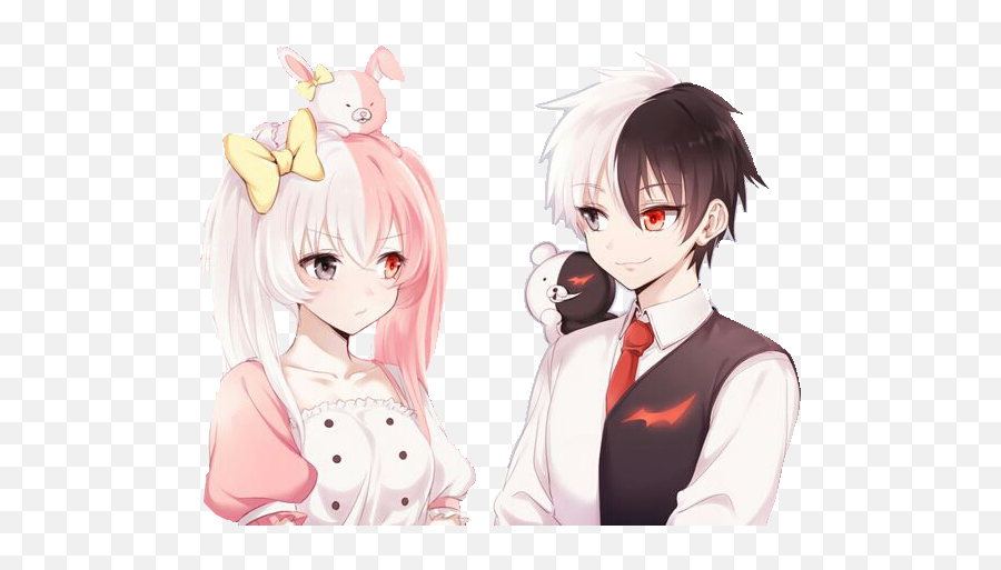 Monokuma And M0nomi - Wallpaper Cave Anime Monomi And Monokuma Png,Monokuma Icon